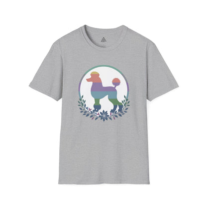 Botanical Rainbow Poodle T-Shirt