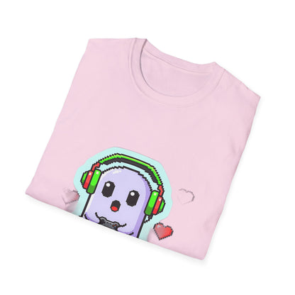 Pixel Ghost Gamer Do Not Disturb Retro T-Shirt
