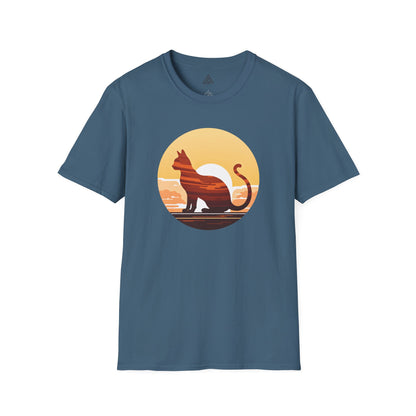 Sunset Silhouette Cat T-Shirt
