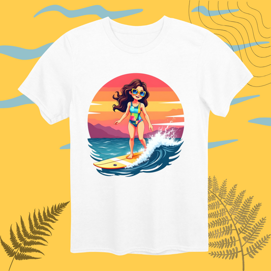Sunset Surfing Explorer T-Shirt