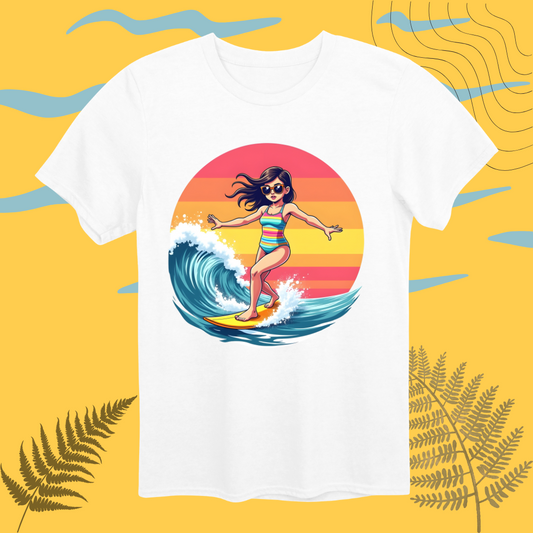 Sunset Surfing Champion T-Shirt