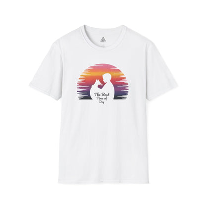 Sunset Silhouette Cat Hugs T-Shirt