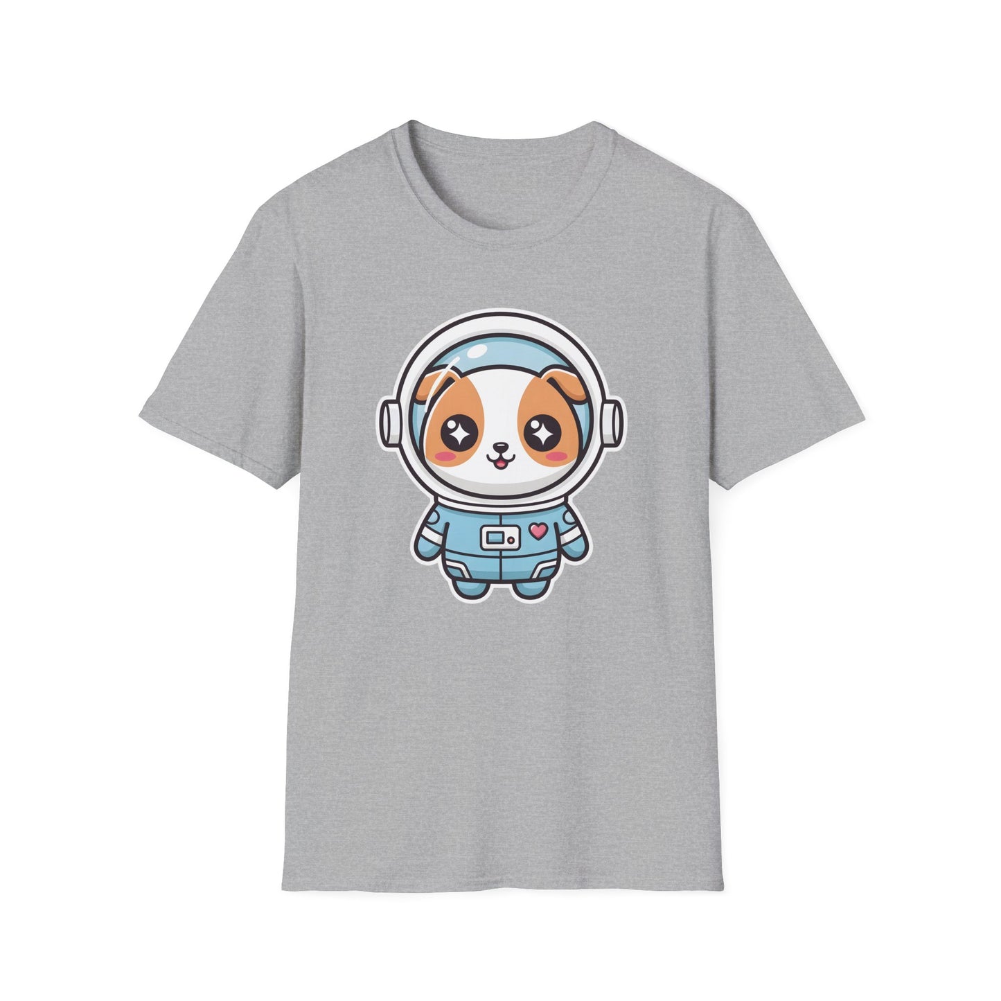 Kawaii Dog Astronaut Graphic Tee | Cute Space Dog T-Shirt for Dog Lovers