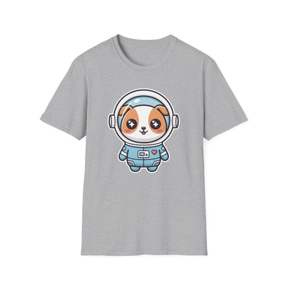 Kawaii Dog Astronaut Graphic Tee | Cute Space Dog T-Shirt for Dog Lovers