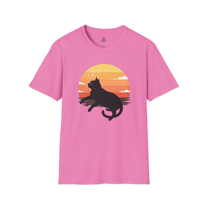 Dreamy Sunset Cat Nap T-Shirt