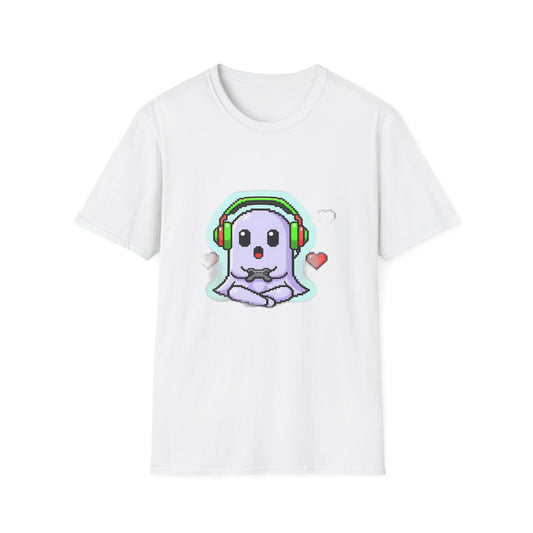 Pixel Ghost Gamer Do Not Disturb Retro T-Shirt