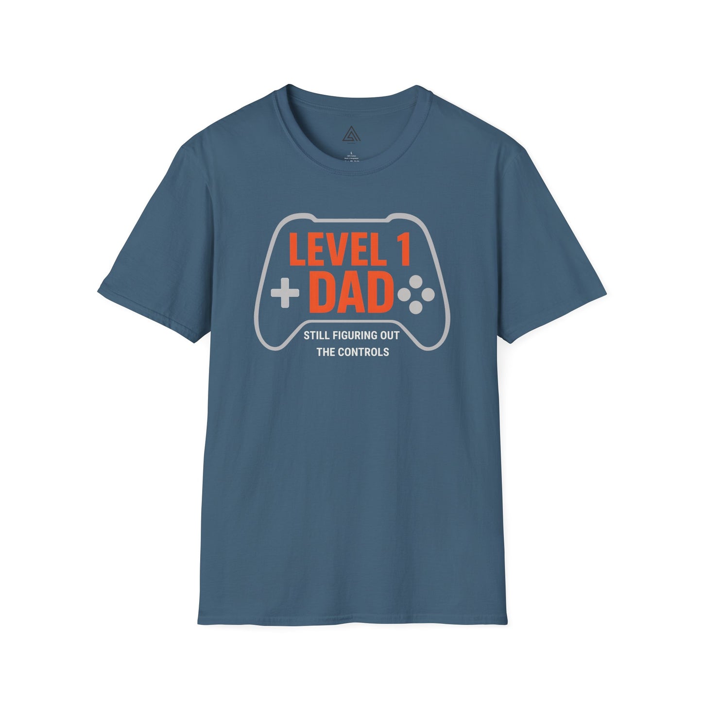 Level 1 Dad gaming controller tshirt design  retro gaming graphics. Gaming dad shirts, family gaming sets, other dad humor designs