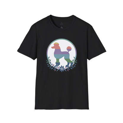 Botanical Rainbow Poodle T-Shirt