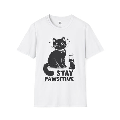 STAY PAWSITIVE Cat T-Shirt