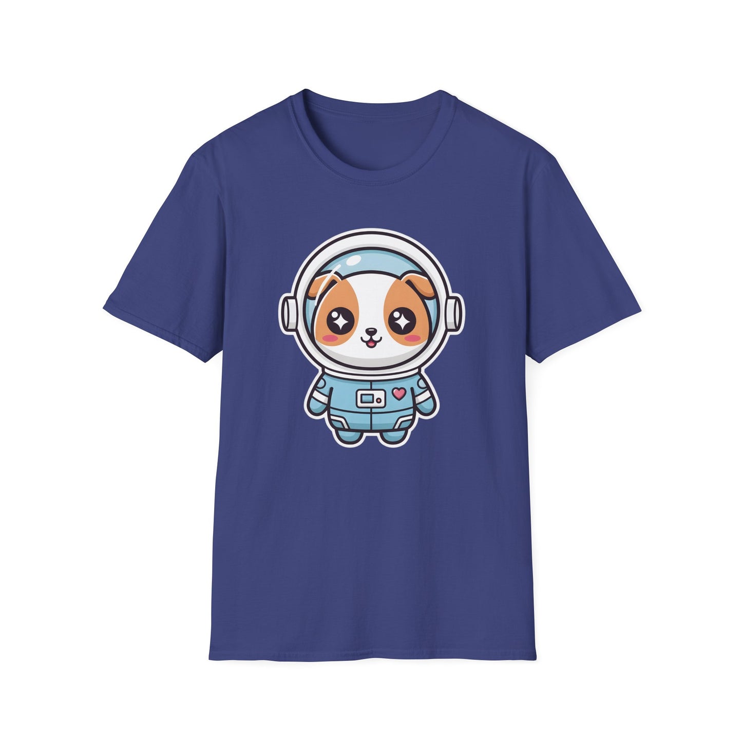 Kawaii Dog Astronaut Graphic Tee | Cute Space Dog T-Shirt for Dog Lovers