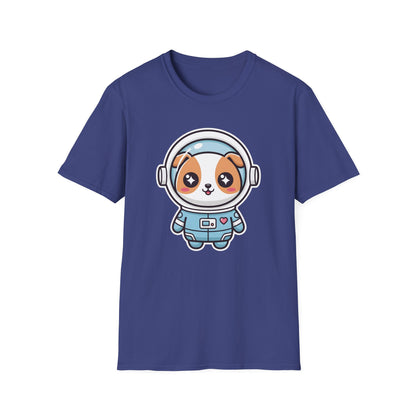 Kawaii Dog Astronaut Graphic Tee | Cute Space Dog T-Shirt for Dog Lovers