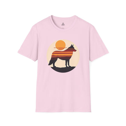 Sunset Husky Silhouette T-Shirt