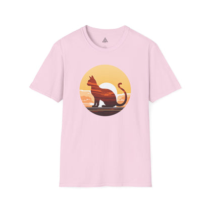 Sunset Silhouette Cat T-Shirt