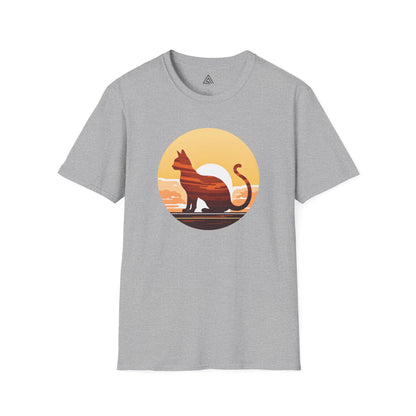 Sunset Silhouette Cat T-Shirt