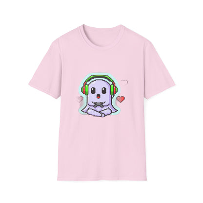Pixel Ghost Gamer Do Not Disturb Retro T-Shirt