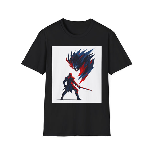 Epic Boss Battle Gaming T-Shirt | Dark Fantasy Warrior Graphic Tee