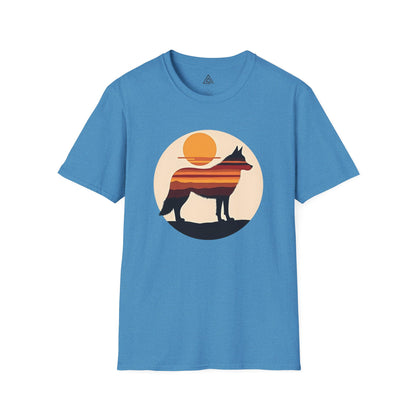 Sunset Husky Silhouette T-Shirt