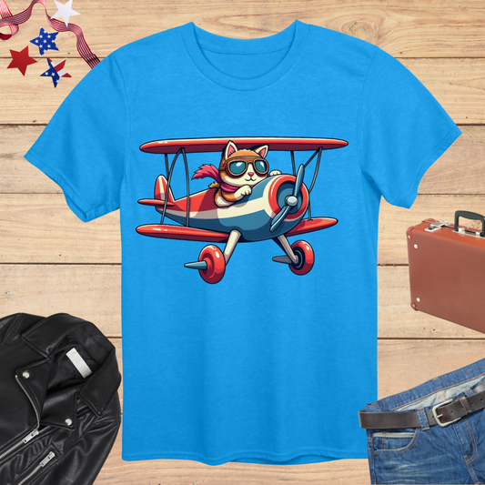 Freedom Flyer Cat T-Shirt