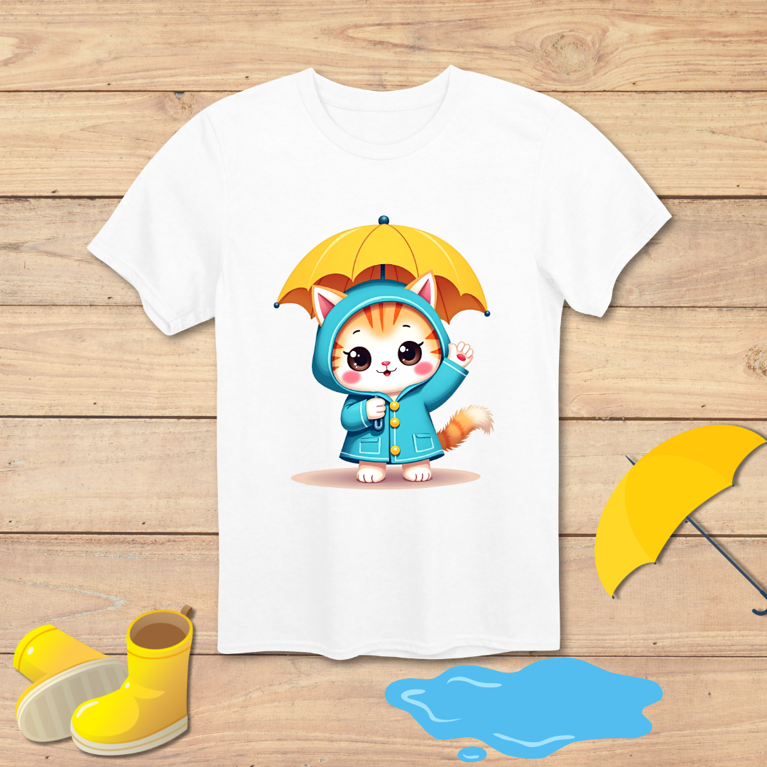 Raincoat Kitty T-Shirt
